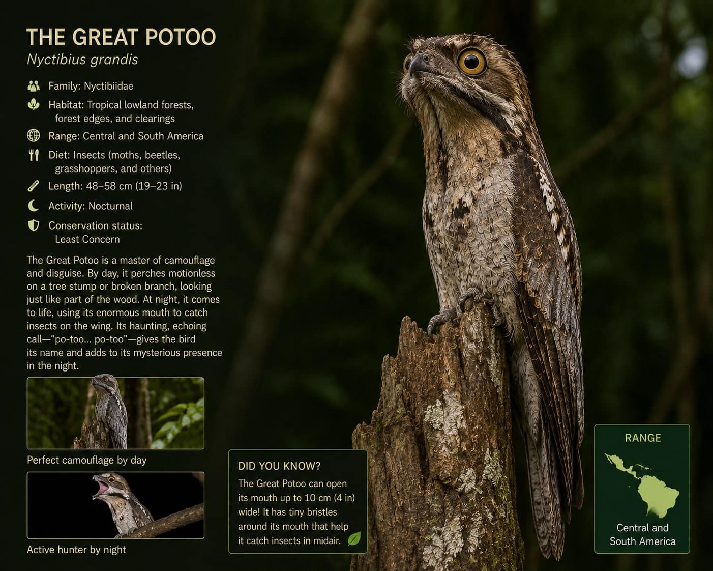 The Great Potoo: The Ghost Bird