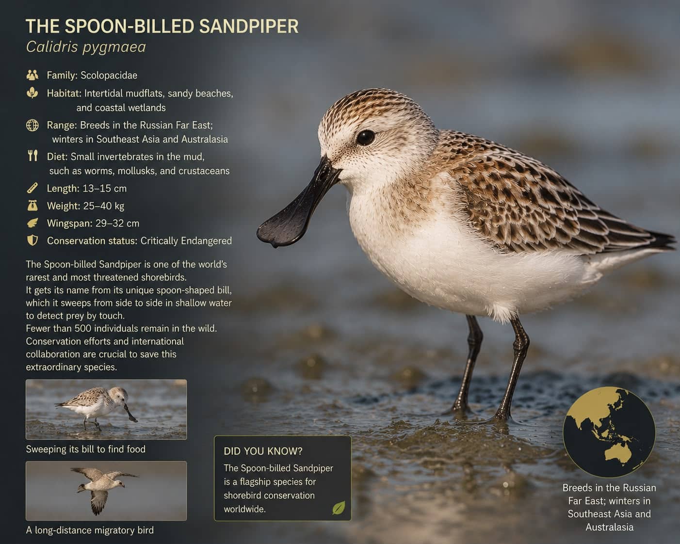 The Spoon-billed Sandpiper: Nature's Most Unlikely Bill